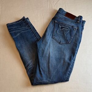 Madewell Women's Skinny Skinny Distressed  Slim Fit Blue Jeans Size 28